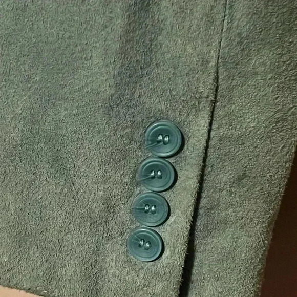 NWT Light Green/Blue BGSD Women's Sz XL Suede Button Down Blazer - Picture 8 of 11